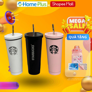 Cốc giữ nhiệt ONEBI starbuck 500&750ml Inox 304 Cao Cấp Không Gỉ, Ly nước kèm ống hút siêu tiện lợi, Bình Uống Nước đẹp