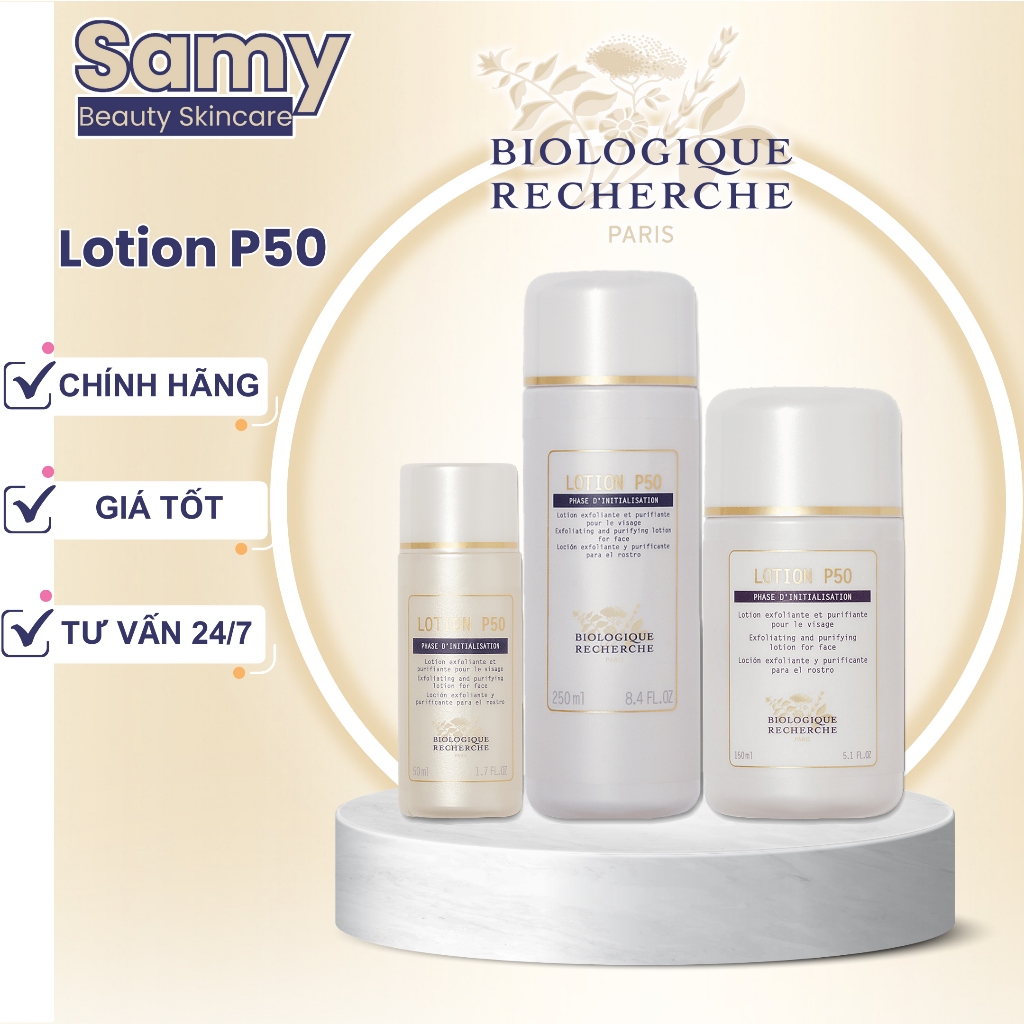 [Công ty | Lotion P50] Dung Dịch Cân Bằng & Tái Tạo Da, Làm Sạch Sâu, Kiểm Soát Dầu  BR | Biologique