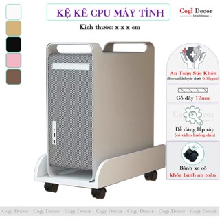 Kệ Để CPU Case Máy Tính PC Có Gắn Bánh Xe Và Vách Ngăn Chống Ngã KT-126 