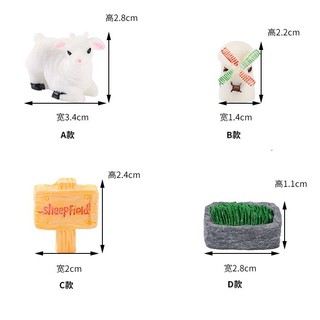 Mô hình cừu con mini. Trang trí tiểu cảnh