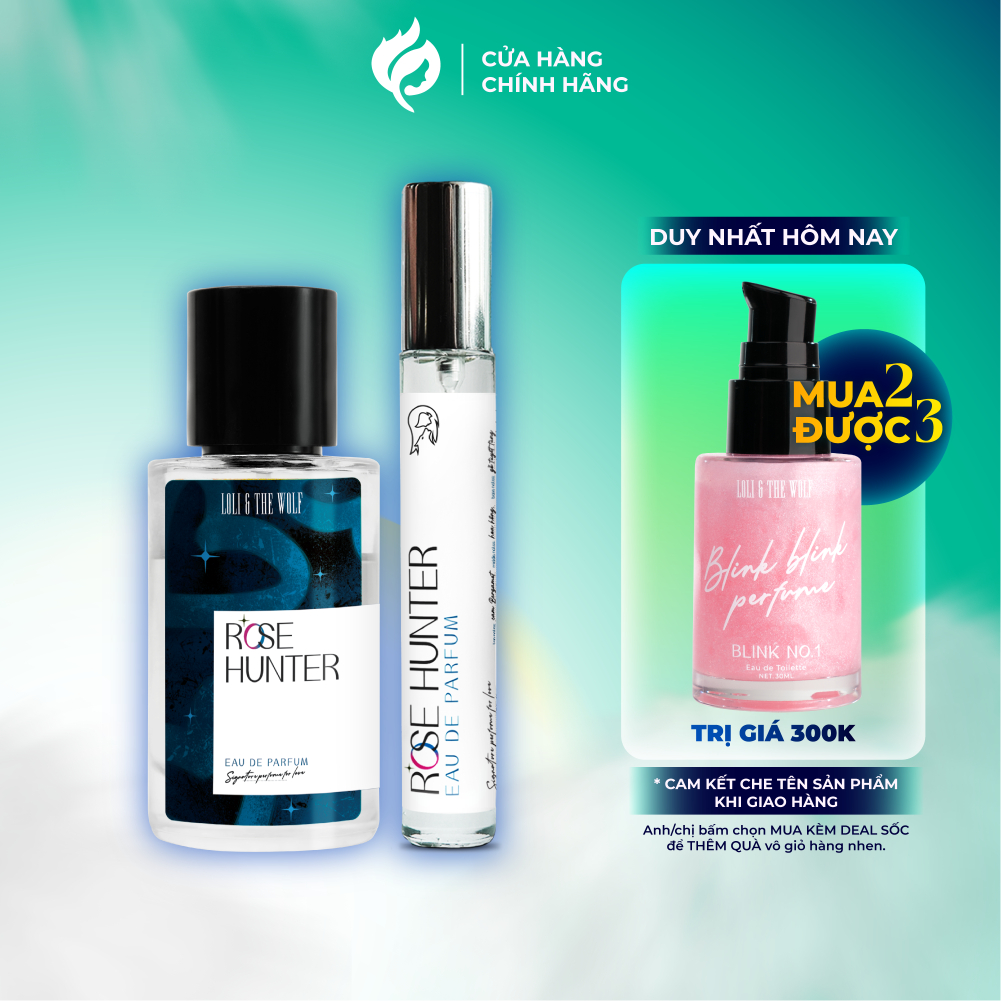 Nước Hoa Nam Loli & The Wolf On Rose Hunter Thơm Lâu Chính Hãng Chai 10ml, 50ml