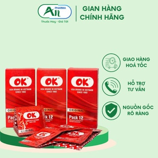 (CHE TÊN) BAO CAO SU OK CHÍNH HÃNG -HỘP 3 CÁI
