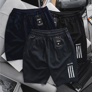 (bigsize) Quần short thun nam bigsize (90-140kg) - 3 sọc sport
