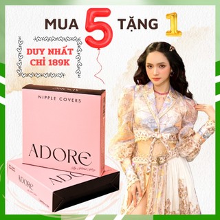 Miếng dán ngực Silicone ADORE chống mồ hôi, chống rơi có lỗ thoáng khí tàng hình siêu mỏng nhẹ tái sử dụng nhiều lần