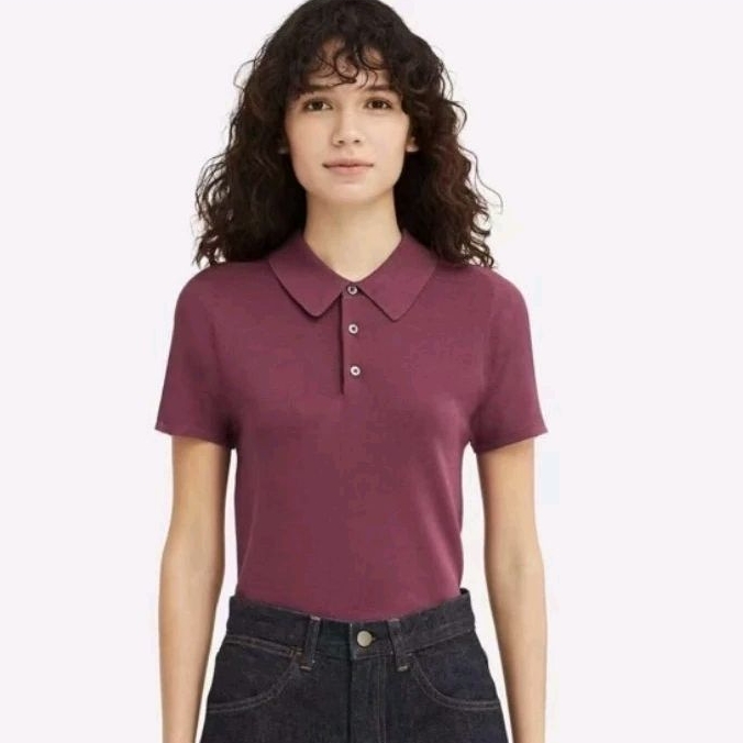 (Sale) Áo polo len dệt kim nữ Uni*ql0* bigsize - dư xịn (44-63 kg)