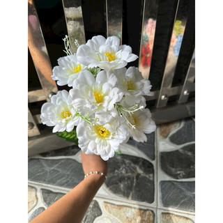 cụm trà nhật 7 bông - hoa lụa hoa giả🌷🌷