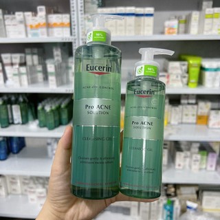 Eucerin Sữa Rửa Mặt Cho Da Nhờn Mụn ProAcne Solution Cleansing Gel 400ml