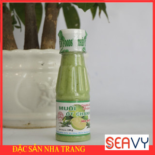 🍜🍶 Muối ớt chanh xanh chấm hải sản, combo 6 chai nhỏ 130 gram/chai, Đặc sản Nha Trang - Seavy 🍜🍶️