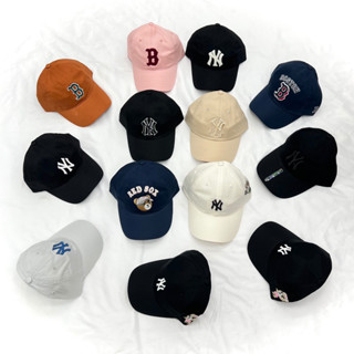[Chính hãng] Nón/Mũ lưỡi trai MLB big logo NY, LA, Bos, form mềm, unisex,không tag bao check store, có khuy điều chỉnh