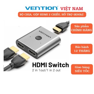 Bộ chia tín hiệu HDMI 2 chiều: 1 cổng vào 2 cổng ra/ 2 công vào 1 cổng ra Vention