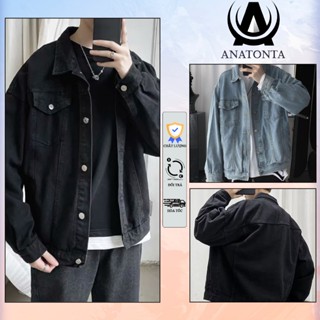 Áo Khoác jean nam nữ Unisex, áo khoác bò form rộng màu Xanh Đen xám trắng size - Avocado