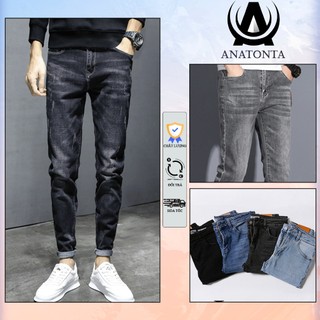  Quần bò jean nam skinny co giãn 4 chiều Big size 28-36 dáng ôm Avocado 