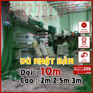 Lưới vét cá dù nhật bản dài 10m cao 2m 2.5m 3m - lưới quét cá - lưới kéo cá thịt cá to - độ bền 10 năm hàng cao cấp