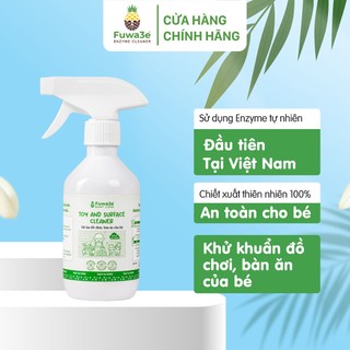Xịt Lau Đồ Chơi Diệt Khuẩn, Lau Bàn Ăn Dặm Cho Bé Fuwa3e Chiết Xuất Enzyme Hữu Cơ Lành Tính An Toàn 300ml