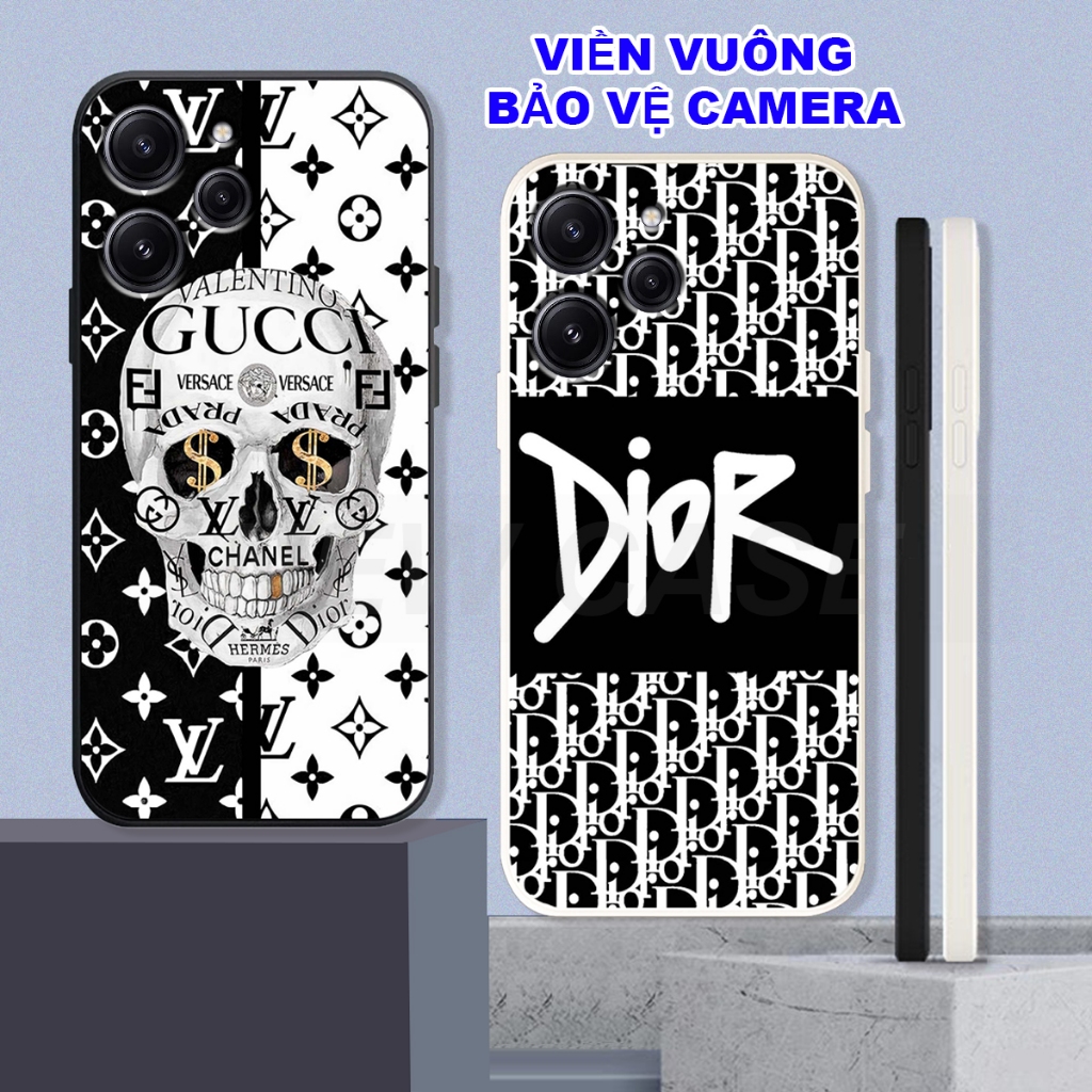 Ốp lưng Xiaomi Redmi 12 in hình hình thương hiệu thời trang cao cấp