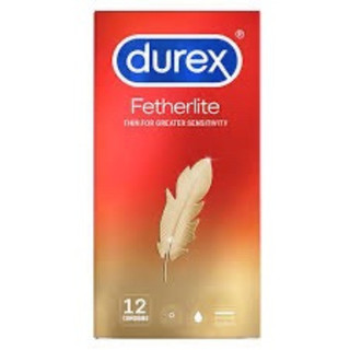 Bao cao su Durex Fetherlite siêu mỏng, chân thật.Hộp 12 bcs size 52.5mm