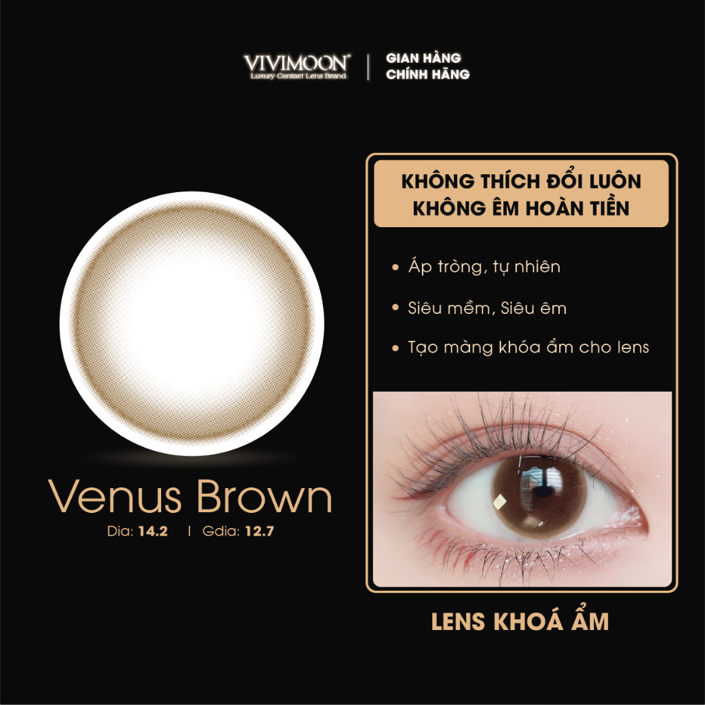 01 chiếc lens khóa ẩm cận Vivimoon