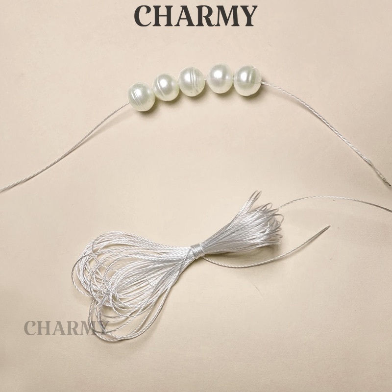 Dây Chỉ Dù xỏ vòng D12 (Loại tốt) không co giãn, dùng để xâu hạt ngo.c trai