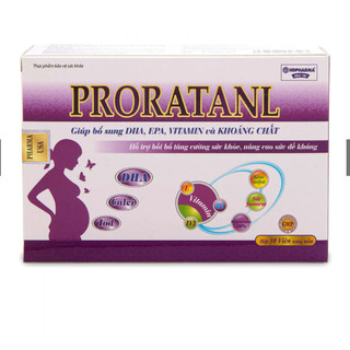 Proratanl Viên bổ bà bầu pronatal Bổ sung sắt, acid folic, vitamin cho mọi phụ nữ mang thai và cho con bú 30v