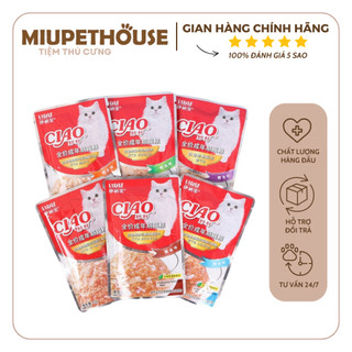 Pate ciao 60g cho mèo con, mèo lớn thịt nhuyễn hấp dẫn đủ vị - MiuPet House