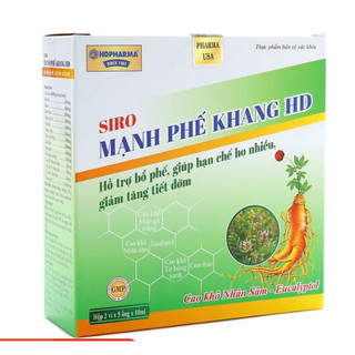 Siro Mạnh Phế Khang Hd hỗ trợ Bổ phế, Giảm ho, Hoá đờm, Làm ấm đường hô hấp