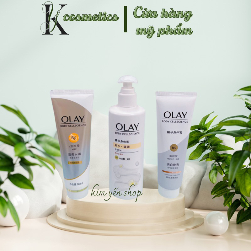 (BẢN XÁM) OLAY - DƯỠNG THỂ BODY CELLSCIENCE B3+ VITAMIN C 90G mẫu mới