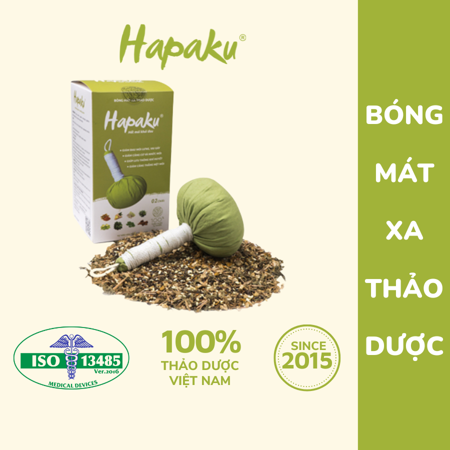 Bóng Massage Thảo Dược Hapaku 140g, Massage Toàn Thân Giảm Đau Nhức Cơ Thể