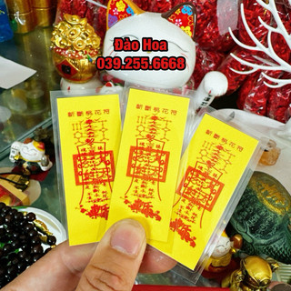 Linh phù vàng đào hoa tình duyên - đã gia trì