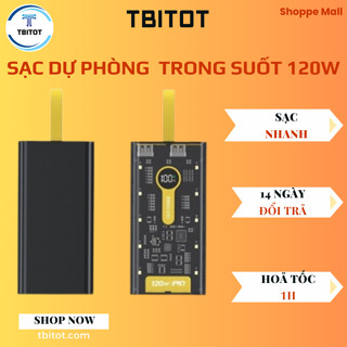 Sạc dự phòng 20000mah 120W sạc siêu nhanh trong suốt cho các loại máy - PULOTECH