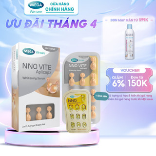  Serum Dưỡng Trắng NNO VITE APLICAPZ WHITENING SERUM (30 viên) - Tặng Vỉ NNO Nourishing Night Oil (10 viên)