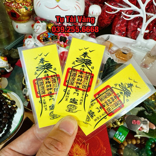Linh phù vàng tụ tài - đã gia trì