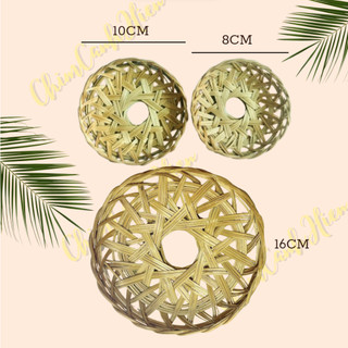 Rế lót, rế tre lồng chim cu gáy, decor trang trí size 10cm, 8cm, 16cm