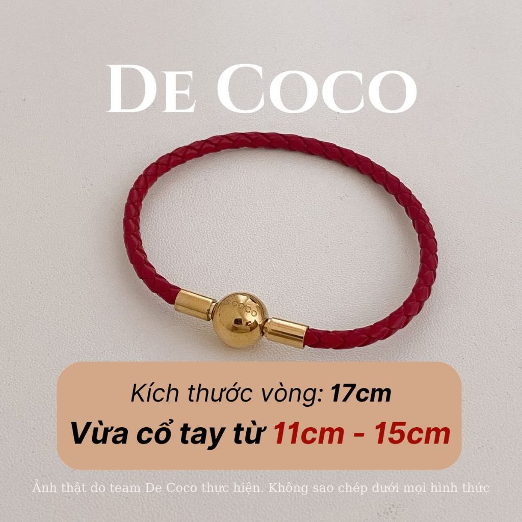[MUA 1 TẶNG 1 CHARM NGÂN LƯỢNG] Vòng tay chỉ đỏ Như Ý may mắn DECOCO ACC (kèm Túi giấy + Hộp + Thiệp) | BigBuy360 - bigbuy360.vn