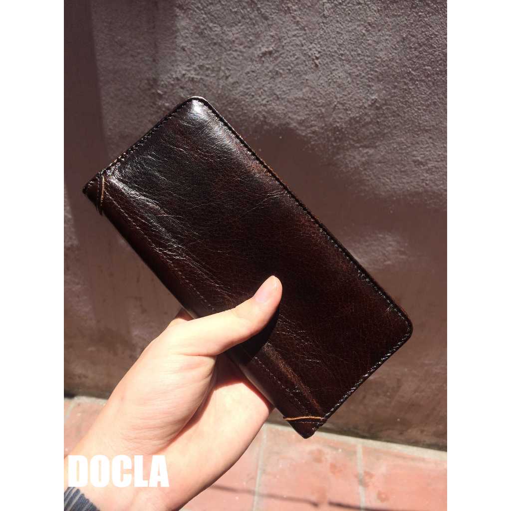 Ví Dài Cầm Tay Nam Cao Cấp Da Bò Thật V54, Ví Cầm Tay, Bóp Cầm Tay Cao Cấp Dáng Dài Sang Trọng