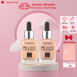 Kem nền kiềm dầu Catrice HD 24h Liquid Coverage Foundation che phủ hoàn hảo