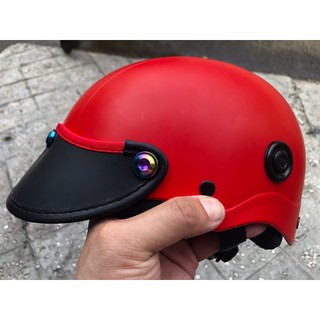 Nón bảo hiểm nửa đầu 1/2 - mũ bảo hiểm nửa đầu - gắn 3 ốc titan gr5 siêu chất - kiểu dáng nón sơn