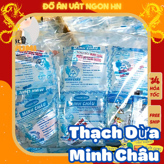 Đồ ăn vặt 22 gói thạch dừa minh châu thạch rau câu ăn vặt ngon dai hấp dẫn giá rẻ