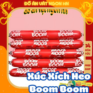 Xúc xích heo boom boom xúc xích ăn vặt cổng trường ăn vặt tuổi thơ