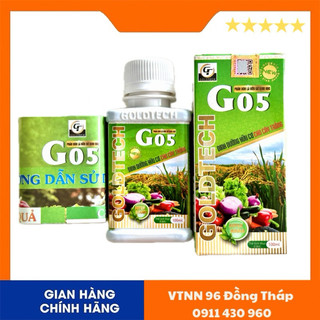 Phân bón g05 goldtech dinh dưỡng hữu cơ cho mọi loại cây trồng | chai 100ml