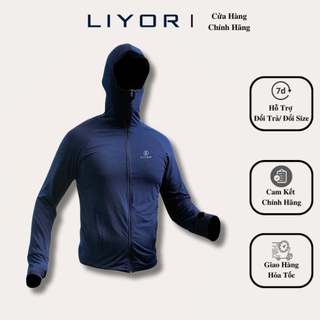 Áo Chống Nắng Nam Nữ LIYOR Áo Khoác Unisex vải thông hơi thoáng mát có túi trong khóa kéo có nón ACN001