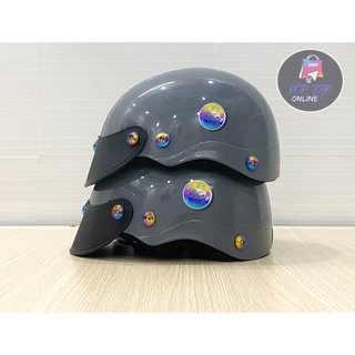Nón bảo hiểm nửa đầu 1/2 - mũ bảo hiểm nửa đầu - sơn nhiều màu - phủ nano - gắn 7 ốc titan gr5 + mèo t