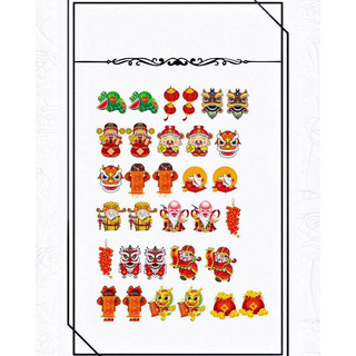 Hình dán mẫu tết sticker dán
