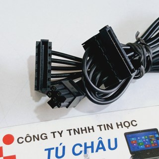 Cáp 6 Pin Sata dài 45Cm/ Chuẩn Mini 6 Pin ra 2 Sata - Đầu Mini 6 Pin (5mm x 8mm)