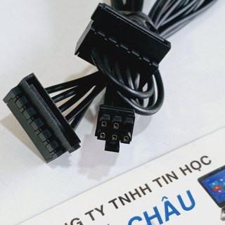 Cáp 6 Pin Sata dài 45Cm/ Chuẩn Mini 6 Pin ra 2 Sata - Đầu Mini 6 Pin (5mm x 8mm)