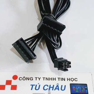 Cáp 6 Pin Sata dài 45Cm/ Chuẩn Mini 6 Pin ra 2 Sata - Đầu Mini 6 Pin (5mm x 8mm)