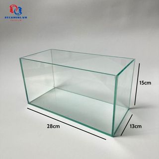 Bể cá mini để bàn 28x13x15cm