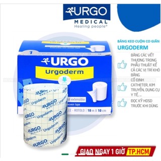 Băng keo y tế cuộn co giãn urgoderm 10cm x 10cm _ lẻ 2 mét x 10cm