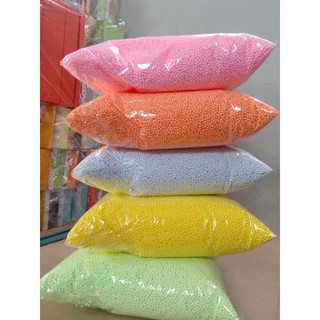 Hạt xốp màu trang trí hộp quà 50gr
