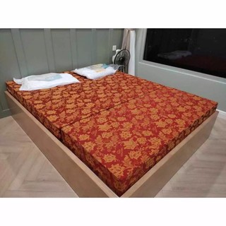 [ Tặng 2 Gối ] Đệm Bông Ép Sông Hồng Áo Gấm