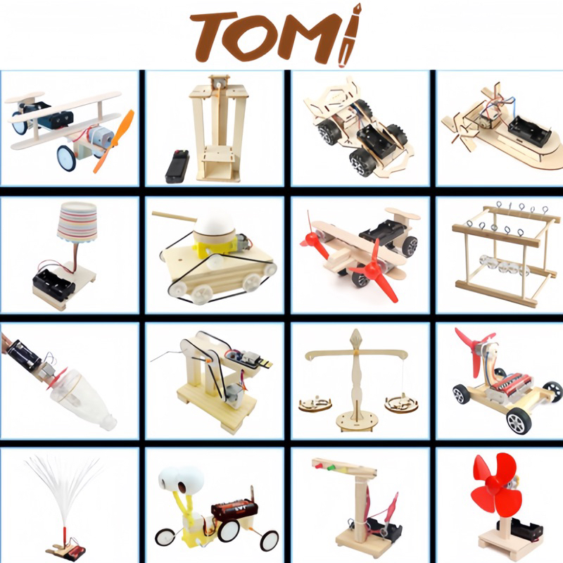 Đồ Chơi Khoa Học TOMI, Đồ Chơi Stem (STEAM)  Lắp Ghép Mô Hình Chất Liệu Gỗ Phát Triển Tư Duy Sáng Tạo 138